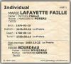 ACTE DE SEPULTURE - FAYE MARIE (14-06-1700)