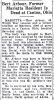 ARBOUR ALBERT H DEATH ANNOUNCEMENT