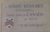 BOUCHER MARIN - PLAQUE-FRANCE (1589-1671)