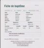 FICHE DE BAPTEME - BOUCHER FRANCOIX-XAVIER (28-11-1854).