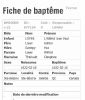 FICHE DE BAPTEME LOYER JEAN-PAUL (16-02-1922)