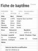 FICHE DE BAPTEME LOYER JOSAPHAT (10-07-1919)