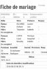FICHE DE MARIAGE LOYER MONIQUE - RICHARD LAURIER (21-10-1972)