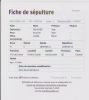 FICHE DE SEPULTURE - BOUCHER JEAN (1208-1848)