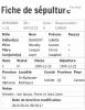 FICHE DE SEPULTURE DE BEAUDRY JULIETTE (22-12-1999)
