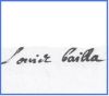 SIGNATURE CAILLA LOUIS (1661- 1716).